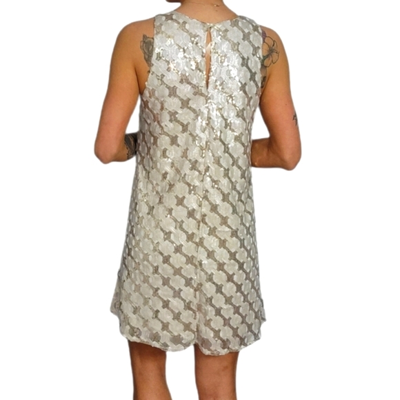 Ellison Golden Sequin Midi Dress Size Medium - Picture 3 of 5